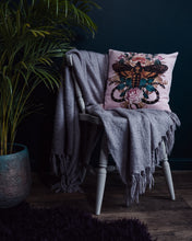 Load image into Gallery viewer, Death&#39;s-head Moth Velvet Cushion Cover