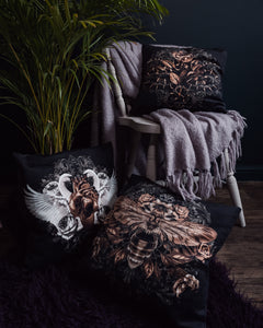 Into The Dark: Honey Bee Velvet Cushion Cover