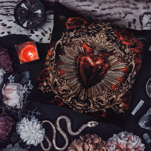 Sacred Heart Velvet Cushion Cover