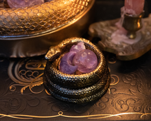 Load image into Gallery viewer, Golden Snake Trinket Dish (Tea Light Holder)
